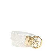 Guess Women White Printed Reversible Belt