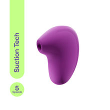 That Sassy Thing Lit Personal Massager With Suction Tech - Purple Pop - Sexual Wellness For Women