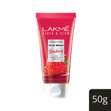 Lakme Blush & Glow Strawberry Gel Face Wash 100% Real Strawberry Extract