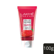 Lakme Blush & Glow Strawberry Blast Face Wash with 100% Real Strawberry Extracts