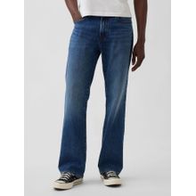 GAP Men Blue Cotton Solid Straight Jeans
