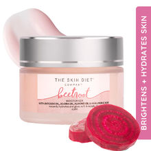 THE SKIN DIET COMPANY Beetroot Moisturiser Lightweight, Non-Greasy - Dry/Oily Skin + Hyaluronic Acid