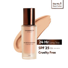 Charmacy Milano Matte Foundation - 06 - 24Hr, SPF25, Waterproof, Full Coverage, Lightweight, HD Finish