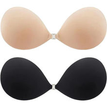 BRACHY Women Invisible Lift Stick-On Seamless Pushup Bra (Pack of 2)