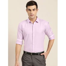 SOJANYA Cotton Linen Purple Formal Shirt