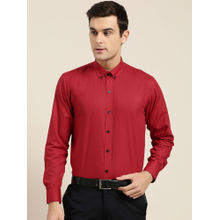 SOJANYA Cotton Red Formal Shirt