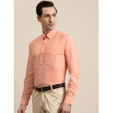 SOJANYA Cotton Peach Formal Classic Shirt