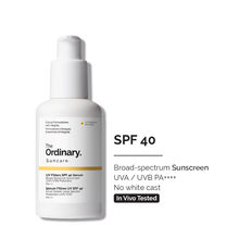 The Ordinary UV Filters SPF 40 Sunscreen PA++++ with no white cast, In-Vivo Tested