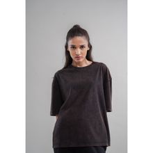 NeceSera Black Acid Wash Unisex Top
