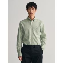 GANT Men Regular Green Oxford Button Down Shirt