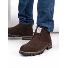 Alberto Torresi HEADON Series Devl559 Genuine Suede Mid Top Brown Chukka Boots