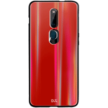 DailyObjects Bright Red Holographic Glass Case Cover For Oppo F11 Pro