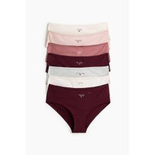 H&M Women Red 7-Pack Hipster Briefs