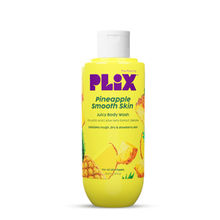 Plix Pineapple 5% Lactic Acid Body Wash Exfoliates Dry, Rough & Strawberry Skin With Deep Cleansing