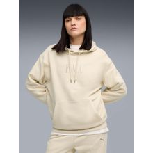 Puma Unisex Premium Essentials Relaxed Solid White Hoodie