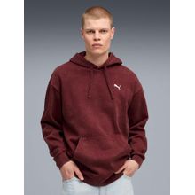 Puma Essentials Elevated Men's Washed Relaxed Red Hoodie