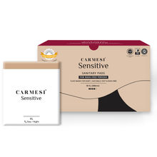 Carmesi Sensitive Sanitary Pads - Certified 100% Rash-Free - With Disposal Bags - 30 XL