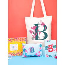 Doodle Collection White Monogram B Diary Gift (Set of 3)