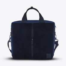 BadgePack Designs Skylah Messenger Navy Blue Bag with 5 Printed Badges