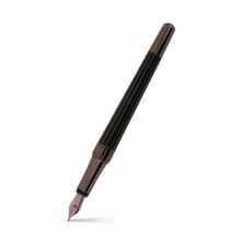Hugo Boss Essential Pinstripe Fountain Pen (Medium) - Black