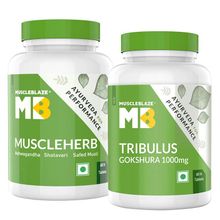 MuscleBlaze Ayurveda Muscleherb Tablets & Tribulus 1000mg Tablets Combo Pack
