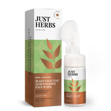 Just Herbs Neem And Aloe Vera Plant Salicylic Acid Foaming Face Wash