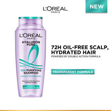 L’Oréal Paris Hyaluron Pure 72H Purifying Shampoo, For Oily Scalp & Dry Hair With Salicylic And Hyaluronic Acid