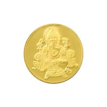 Bangalore Refinery 5 Gram 24Kt 999 Purity Lord Ganesha Yellow Gold Coin