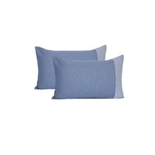 Maspar 2-Piece Solid Standard 100% Cotton Pillow Covers for Bed Decor