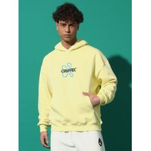 Griffel No One Saves You Oversized Yellow Hoodie