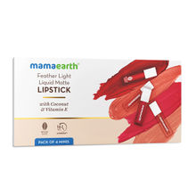 Mamaearth Feather Light Liquid Matte Lipstick Minis - Pack of 4