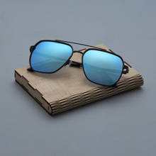 Vast Unisex Blue Square Polarized & UV Protected Sunglasses (60)