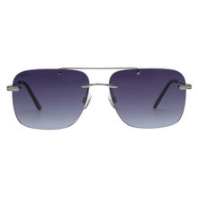 Scott Sunglasses Mens Smoke Blue Lens Square Sunglasses with UV Protection - 3041 Brantley C3 S (60)