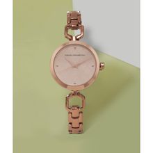 French Connection Gazellle Rose Gold Dial Analog Watch for Women - FCN00092F