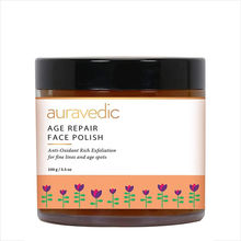 AuraVedic Age Repair Anti Aging Polish Face Scrub with Pomegranate Oil & Grapeseed Oil