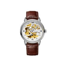 Giordano Iconic Skeleton Automatic Watch with Brilliant Diamond Accents For Men - Gz-50113 (M)