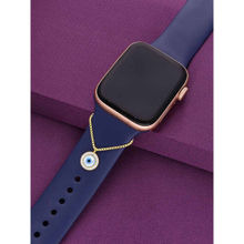 Kai Jewel Sterling Silver Gold Evil Eye Zircon Watch Charm