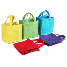 Earth Bags Handbags CUTE JUTES GIFT BAGS IN MULTICOLOR PACK OF 5