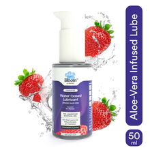 Bloom by Boldcare Organic Aloe Vera Water-Based Lubricant for Women - Strawberry