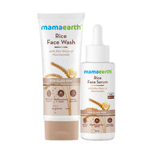 Mamaearth Rice Face Wash & Serum Combo For Glass Skin