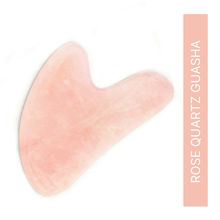 Love Earth Rose Quartz Gua Sha with Rose Quartz Crystal for ...