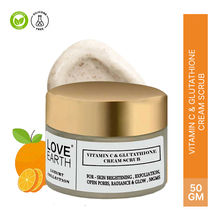 Love Earth Vitamin C and Glutathione Face Scrub with Vitamin C for Skin Exfoilation & Hydration