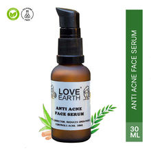 Love Earth Anti Acne Serum with Pure Vitamin C & Witch Hazel for Acne Free and Even Skin Tone