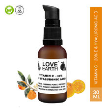 Love Earth Vitamin C Serum for Skin Hydration with Pure Vitamin C & Witch Hazel