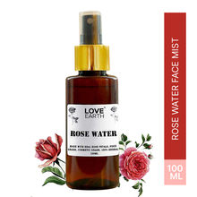 Love Earth Rose Water Gulab Jal Face Mist Toner with Rose for Skin Hydration and Natural Glow