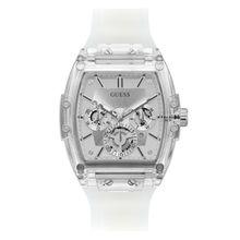 Guess Men Phoenix Silver Dial Analog Watch - GW0203G1 (L)
