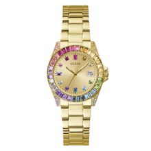 Guess Women Opaline Gold Dial Analog Watch - GW0475L3 (M)