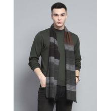 Monte Carlo Men Acrylic Stripes Multi-Color Muffler