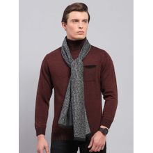 Monte Carlo Men Acrylic Woven Black Muffler