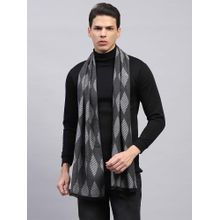 Monte Carlo Men Cotton Woven Grey Muffler
